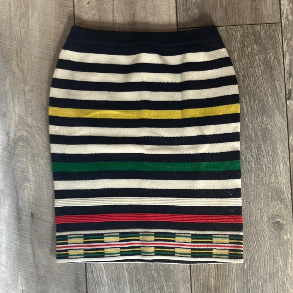 OPENING CEREMONY Striped Cotton Knit Skirt